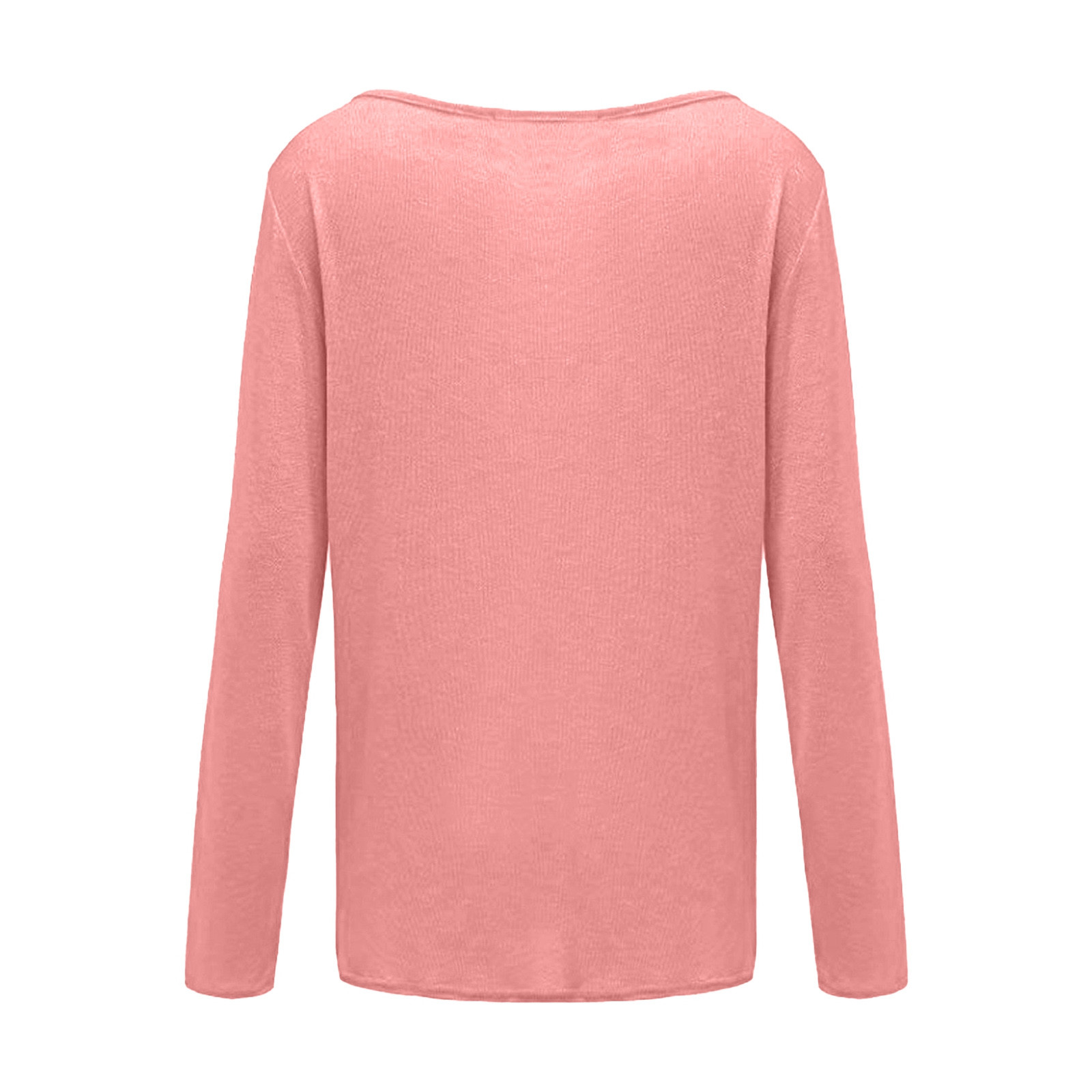 thumbnail image 5 of Top de manga larga de punto liso para mujer - Camiseta básica para combinar con otras prendas, ideal para la oficina o para llevar de forma informal, 5 of 5